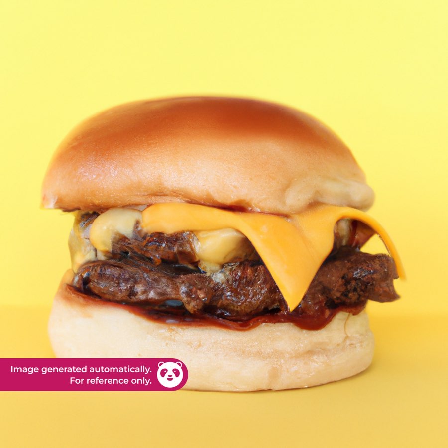 delicious burger, photographed for our guide