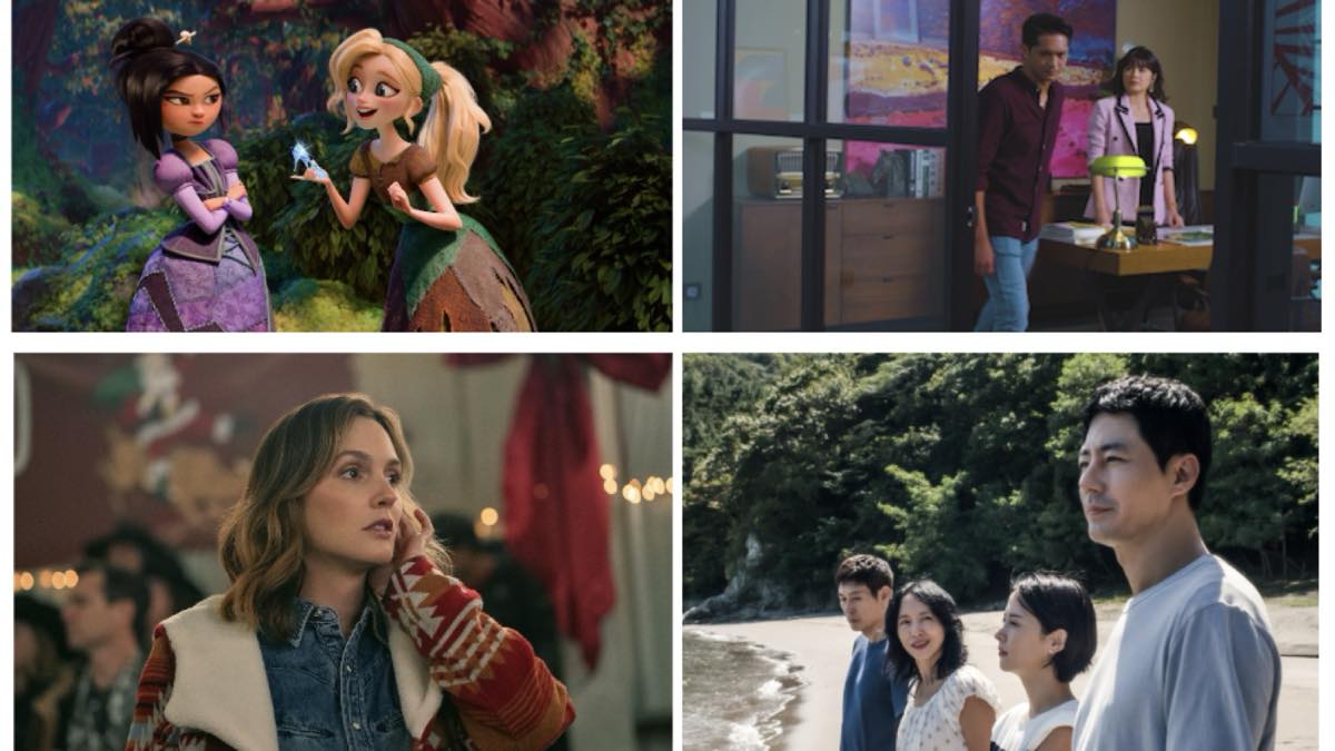 A montage of four Netflix November 2026 titles, including the animated film Steps and a live-action drama