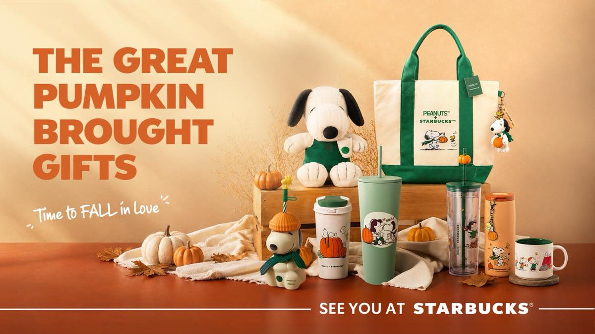 Snoopy and Peanuts Land at Starbucks Malaysia This Autumn