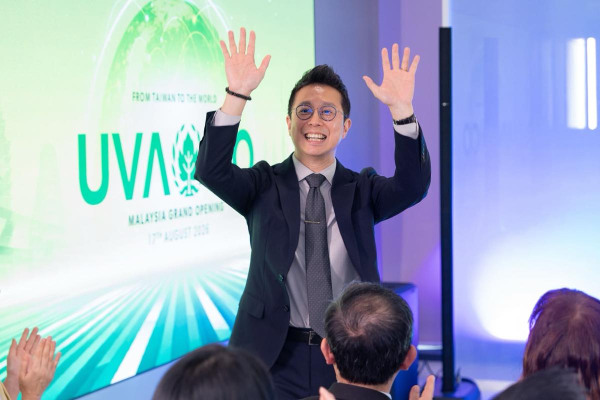 A UVACO executive greets guests at the brand's Malaysia grand opening on 17 August 2026