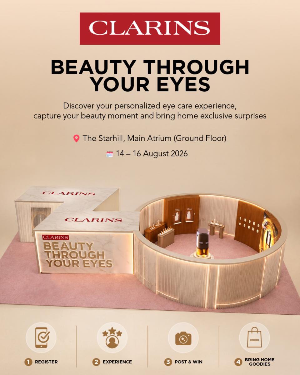 Clarins Beauty Through Your Eyes pop-up at The Starhill