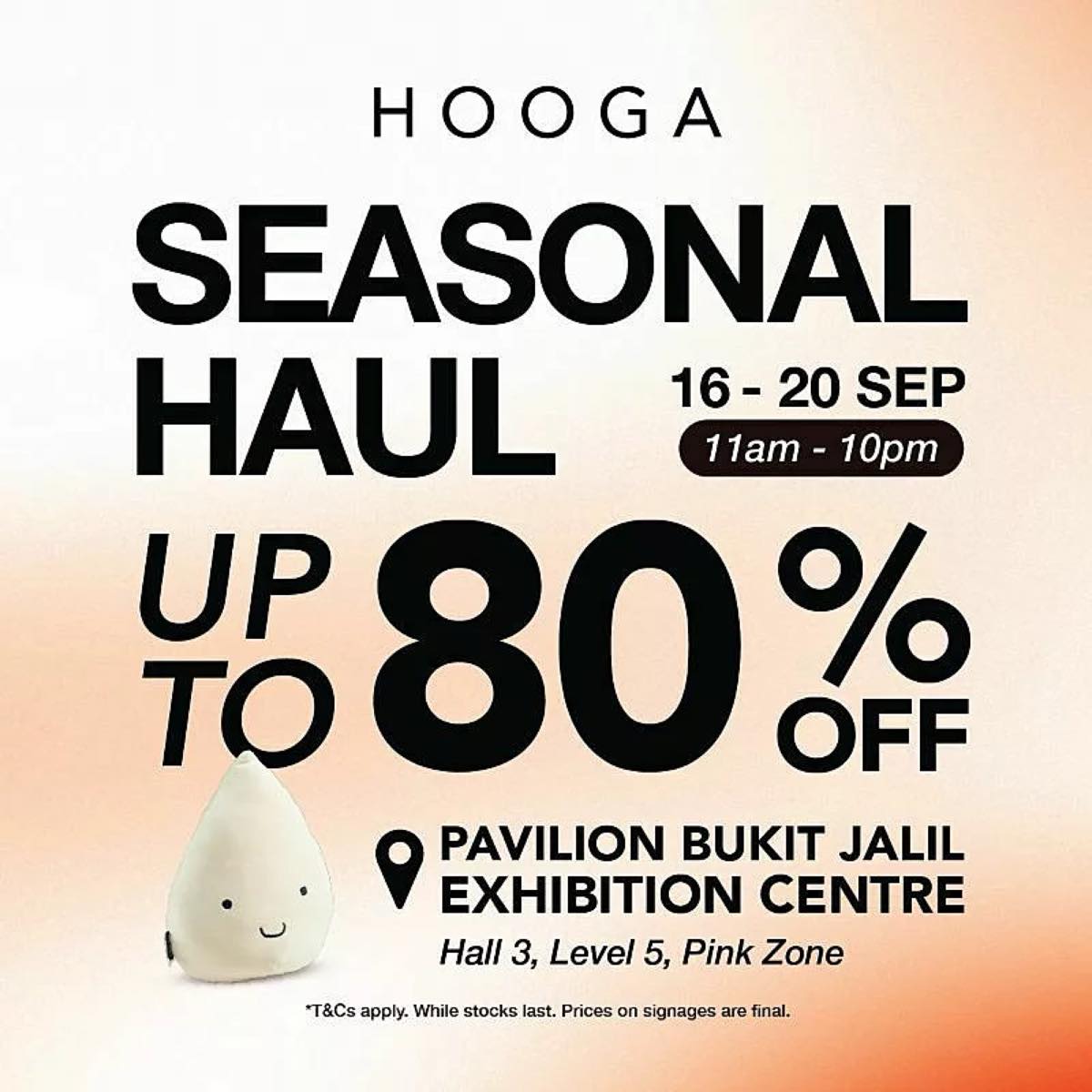 HOOGA Seasonal Haul poster at Pavilion Bukit Jalil