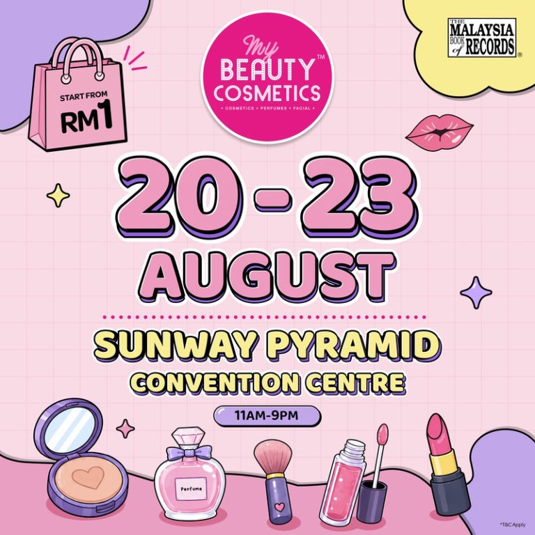MyBeauty and Cosmetics Expo poster at Sunway Pyramid Convention Centre