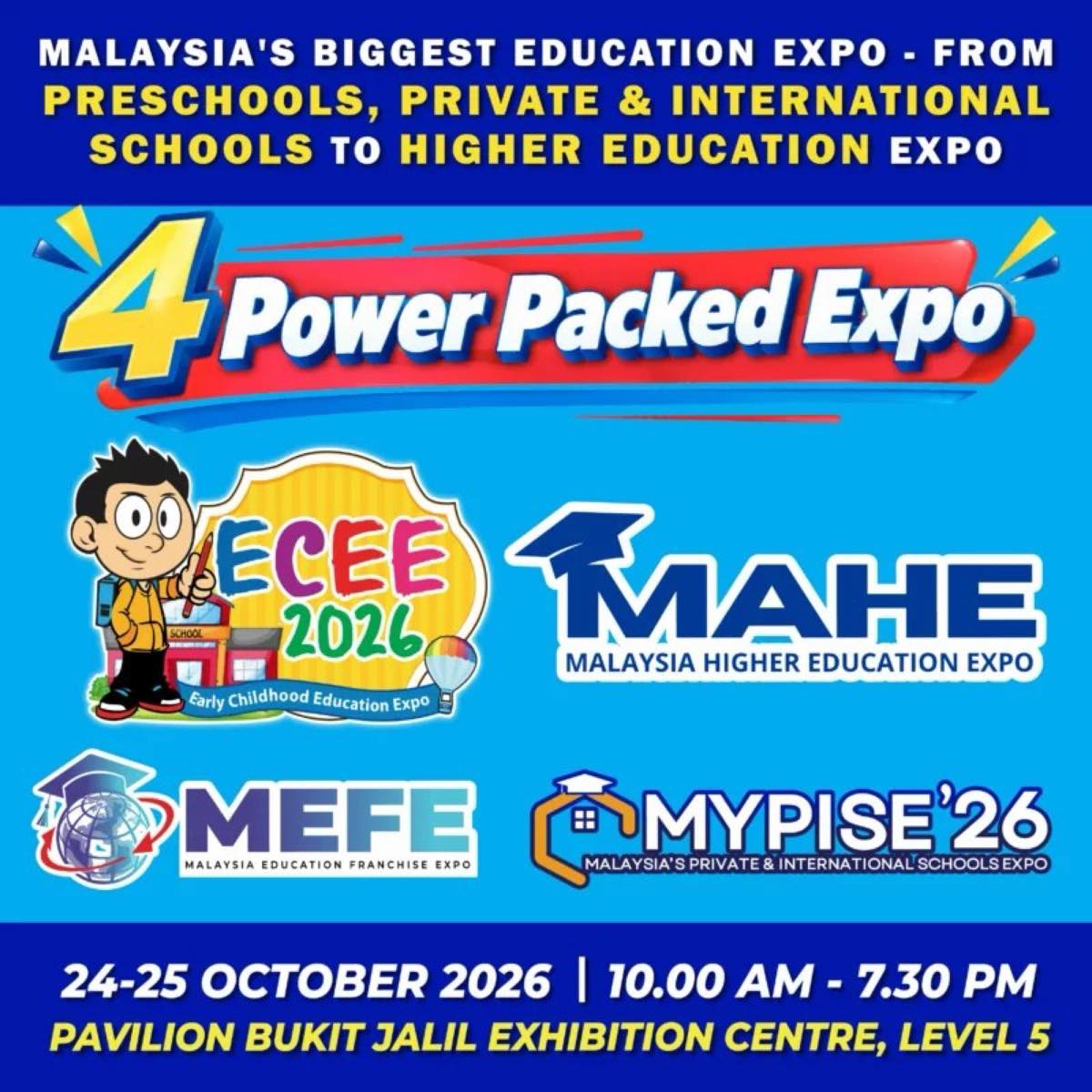 Early Childhood Education Expo poster at Pavilion Bukit Jalil