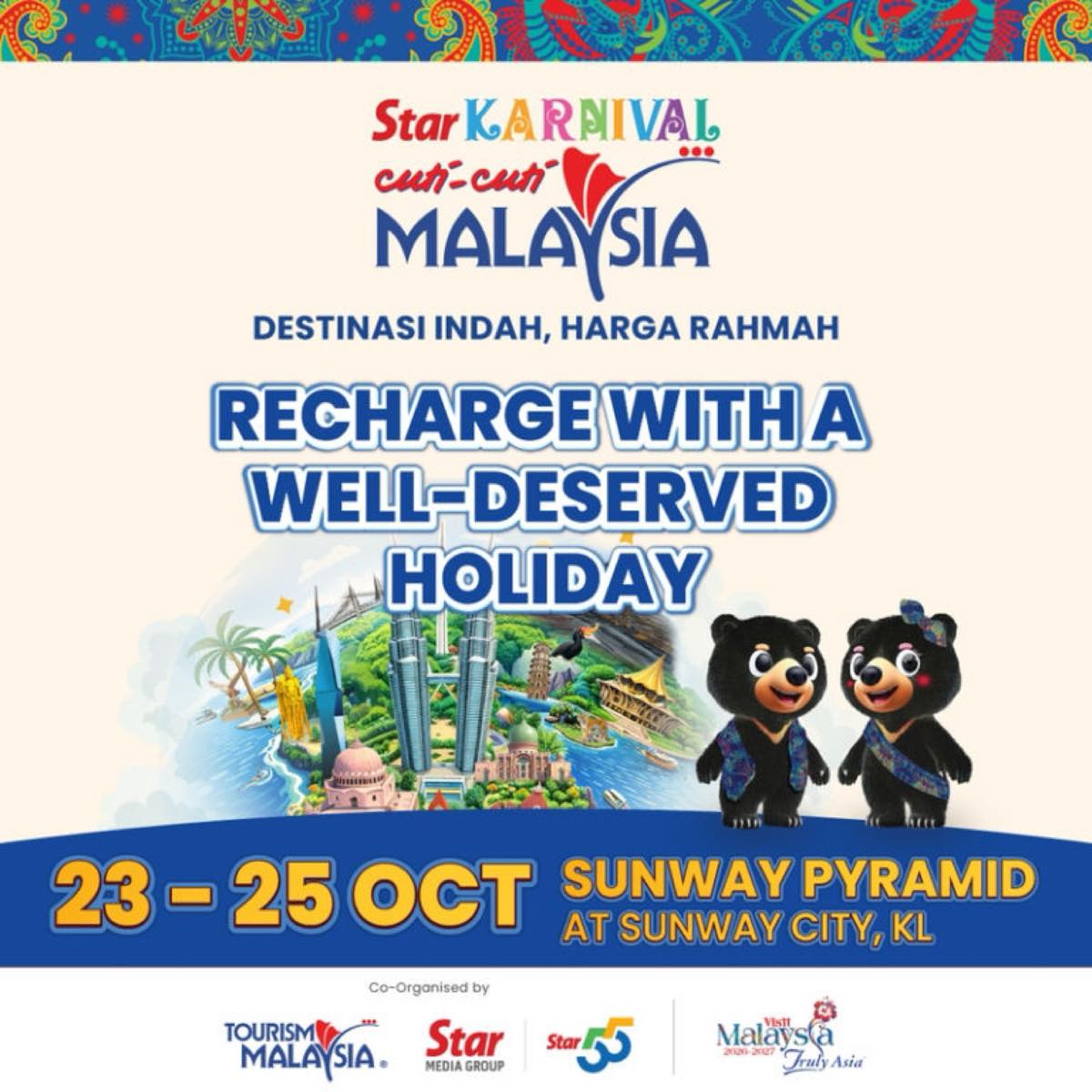 Star Karnival Cuti-Cuti Malaysia poster at Sunway Pyramid