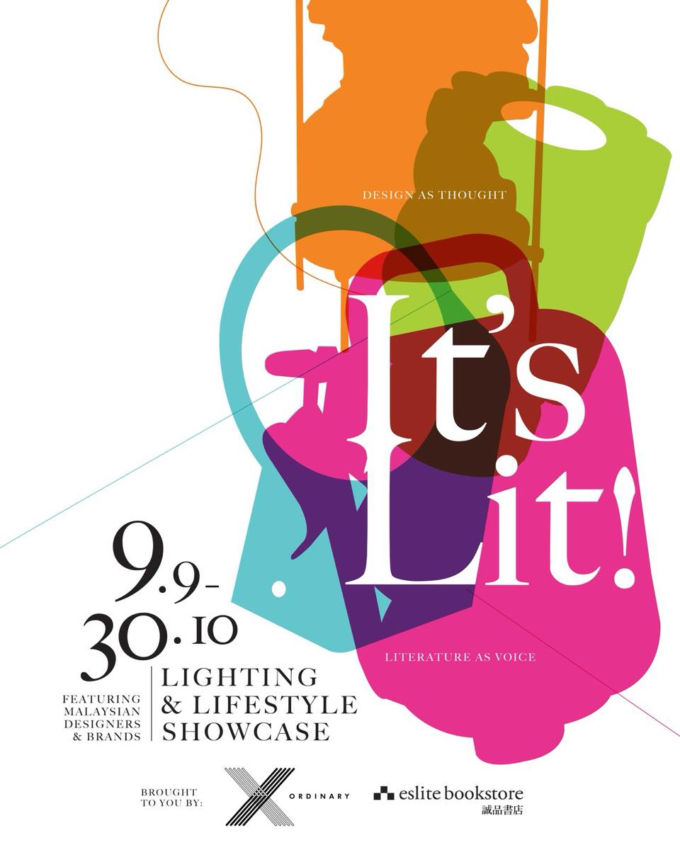 IT'S LIT! xOrdinary x Eslite Bookstore Lighting and Lifestyle Showcase poster at The Starhill