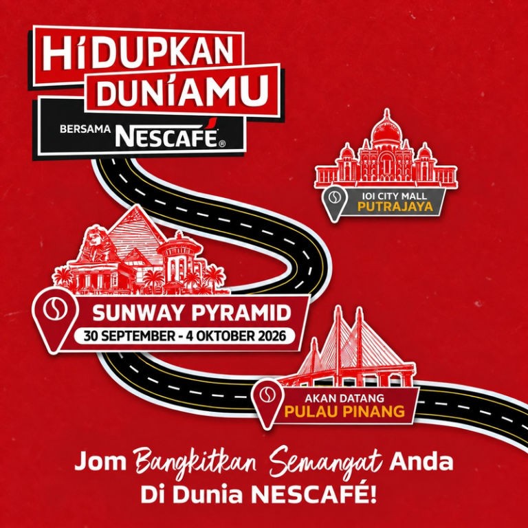 Nescafe Hidupkan Duniamu poster at Sunway Pyramid
