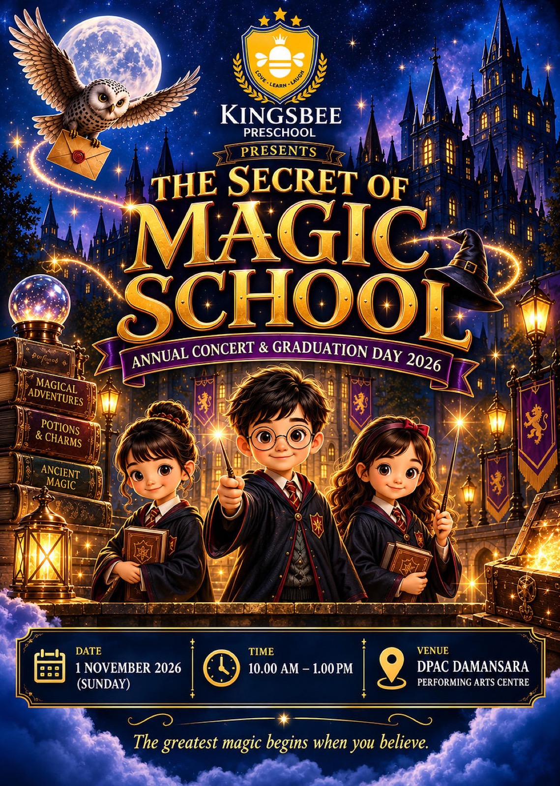 The Secret of Magic School poster at DPAC