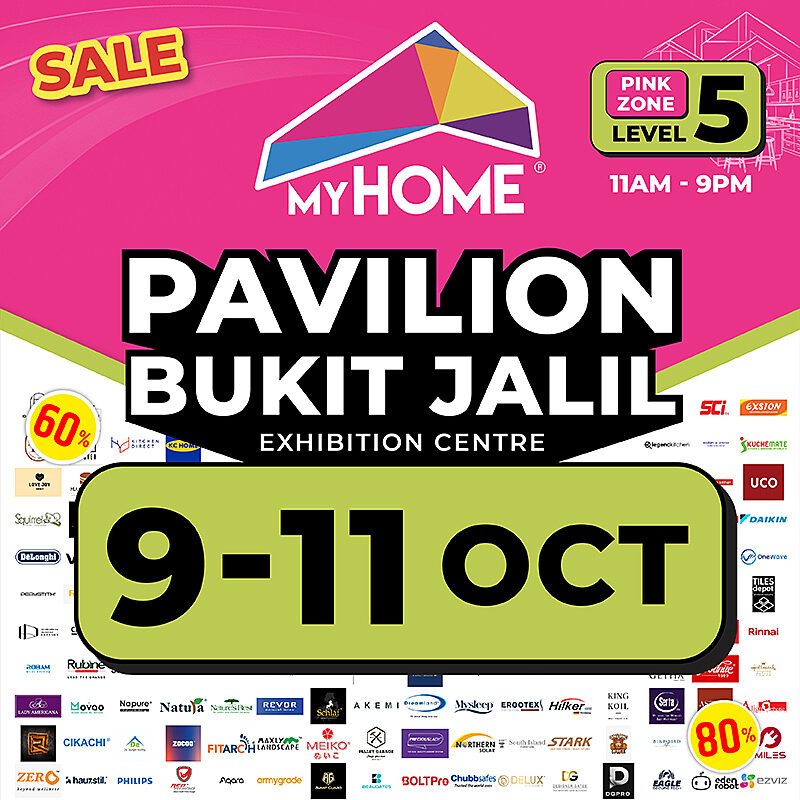 MyHome Exhibition poster at Pavilion Bukit Jalil
