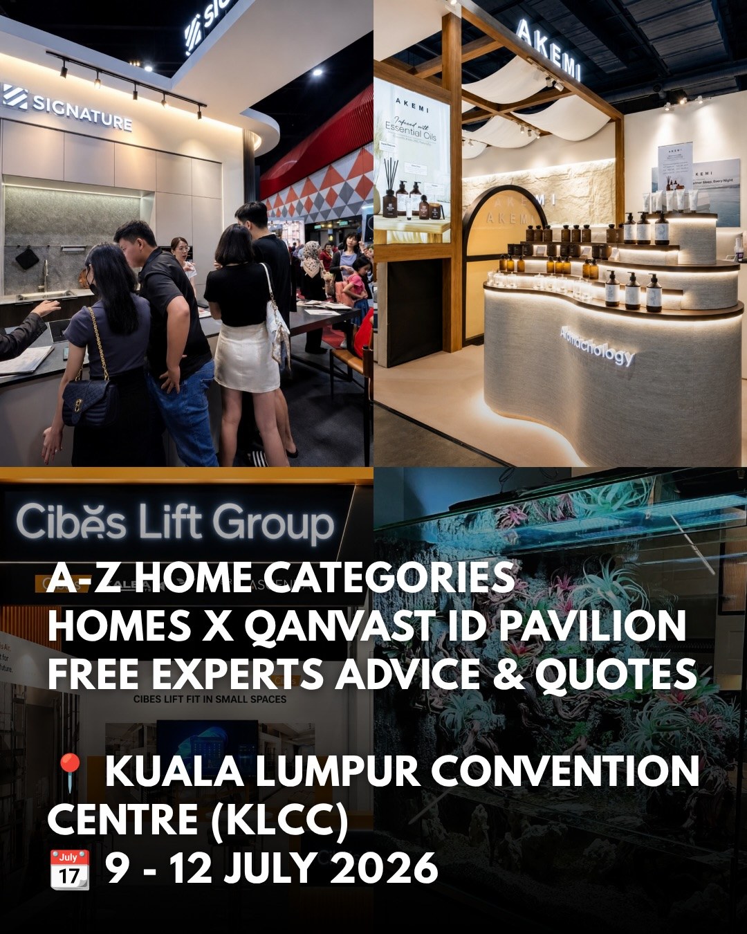 HOMEs Home Living Exhibition booths